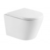 kielle Nefia Závesné WC so doskou Softclose, Vortex Rimless+, biela 30127010-SET1