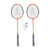 Bedmintonový set SULOV, 2x raketa, 2x loptička, vak - oranžová