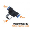 Airbrush T rozvádzač vzduchu 1/4