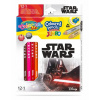 Colorino Kids farebné ceruzky JUMBO Star Wars 12+1 farieb
