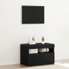 zahrada-XL Nočný stolík Čierny dub 60 x 35 x 40 cm Kompozitné drevo 3333067