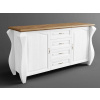 Rustikálna komoda AUSTIN Romance LUNGO z masívu Barevné provedení: Bílá