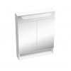 Ravak Classic II - Zrkadlová skrinka s LED osvetlením, 600x140x760 mm, 2 dvierka, lesklá biela X000001469