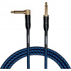 Cascha Professional Line Guitar Cable Modrá 6 m Rovný - Zalomený