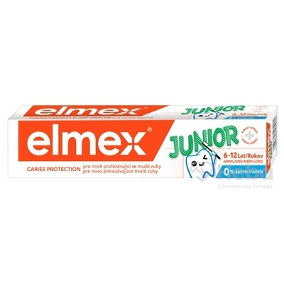 Elmex Junior Zubná Pasta pre deti (6-12 rokov) 1x75 ml