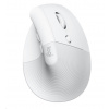 Logitech Lift Vertical Ergonomic Mouse for Business, Mac, off-white/pale grey