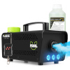 Fuzzix F503L párty výrobník dymu so svetelným efektom a 1 litrom dymovej kvapaliny - 3 RGB LED - Vrátane bezdrôtového diaľkového ovládania