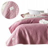 Prehoz na posteľ Room99 polyester 170 cm x 210 cm ružový