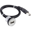 Vstavaná zásuvka USB typu 2.0 zásuvka, vstavateľná RRJ_USB_609 RRJ_USB_609 Schlegel Množstvo: 1 ks; RRJ_USB_609