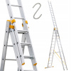Hliníkový rebrík 3x14 Alossa Profi Plus + Freebies (Hliníkový rebrík 3x14 Alossa Profi Plus + Freebies)