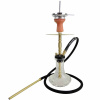 Vodná fajka Kaya Shisha - Clear Brass Plug in Gold 52 cm
