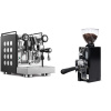 Rocket Espresso Appartamento, black/white + Eureka Mignon Libra 65 All Purpose, CR black