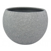 Hrniec Domoletti, keramika, O 12 cm, sivý