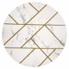 Kusový koberec Emerald geometric 1012 cream and gold kruh 200x200 (průměr) kruh cm
