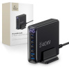 TECH-PROTECT DC240W-GAN 6-PORT DESKTOP CHARGER PD 240W / QC3.0 Čierny