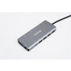 Canyon DS-12, Multiport Docking Station, 13 portov, 1xUSB-C 100W+3xUSB3.0+1xUSB 2.0+2xHDMI+1xVGA+1xRJ45+1xaudio 3,5mm CNS-TDS12