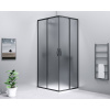 Gelco SIGMA SIMPLY BLACK sprchový kút 90x80 cm, L/P varianta,roh.vstup,skl.Brick,Posuv.dv SPH GS2490B-01