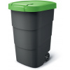 Prosperplast Wheeler 95 l antracit so zeleným vekom NBWB95-362C