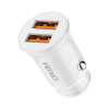 Nabíjačka USB, Biela, 2x USB-A, 2.1A, 12/24V