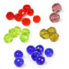 Broušené 10mm krystaly - 50g - Světle Zelená