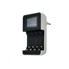 Solight nabíjačka s LCD displejom, AC 230V, 450mA, 4 kanály, AA/AAA, riadená mikroprocesorom (DN25)