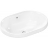 Hansgrohe Xuniva U - Zápustné umývadlo 550x400 mm SmartClean s prepadom bez otvoru na batériu, biela 61062450