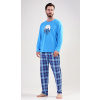 Pánske pyžamo dlhé Polárny medveď XL Modrá