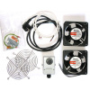 XtendLan Ventilácia pre nástenné rozvádzače, termostat, 2 ventilátory, napájací kábel, spoj. materiál