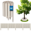 Záhradný plot palisádový drevený obrubník poháňaný biela 200x30 cm