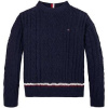 Tommy Hilfiger Mikiny KB0KB09257 DW5 Modrá