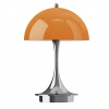 Louis Poulsen Prenosná lampa Panthella 160 V3 Opal Orange / Chrome