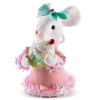 Dekorácia MagicHome Vianoce Candy Line, myška, ružová, 27 cm