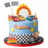 Sada Dekorácií na Tortu Hot Wheels 14 ks 2D