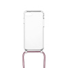 Puzdro FIXED Pure na krk s ružovou šnúrkou pre Apple iPhone 7/8/SE (2020/2022)
