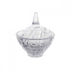 Sklenená dóza brúsená, NINO, Royal Crystal, 11,5 cm
