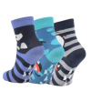 Chlapčenské veselé protišmykové froté ponožky VIO Kluk 27-30 3 páry
