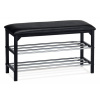 Autronic 83168-13 BK - Skrinka na topánky / taburet