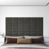 Nástenné panely Vidaxl 12 ks tmavosivé 30 x 15 cm zamat 0,54 m²