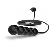 CONNECT IT prodlužovací kabel 230 V, 5 zásuvek, 2 m, bez vypínače (černý) CES-1325-BK