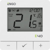 ENGO Controls E40-BATW - Programovateľný, internetový, povrchový regulátor teploty ZigBee/868MHz, napájaný batériou, biely