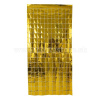 Záves - METALLIC - zlaté obdĺžniky, 100 x 200 cm, metal. fólia