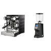 Rocket Espresso Appartamento TCA, black/black + Eureka Atom Specialty 75, black