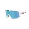 BLIZ Fusion Small White/Brown Blue Mirror Športové cyklistické okuliare