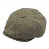 Fiebig - Headwear since 1903 Pánska vlnená 8-dielna bekovka khaki - Fiebig - Harris Tweed Veľkosť: 57 cm (M)