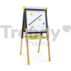 Drevená magnetická tabuľa Adjustable Board Janod obojstranná polohovateľná žlto-šedá 14 doplnkov J09630