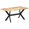 zahrada-XL Jedálenský stôl 160x80x75 cm masívne surové mangovníkové drevo 247433