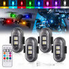 4x Bezdrôtové VÝSTRAŽNÉ STROBOSKOPICKÉ LAMPY LED s Diaľkovým Ovládaním