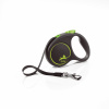 Flexi Black Design S páska 5m/15 kg zelená