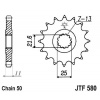 JT Reťazové koliečko JT JTF 580-16RB 16T, 530 pogumované