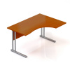 Lenza Ergonomický stôl Visio 140 x 100 cm, pravý, čerešňa